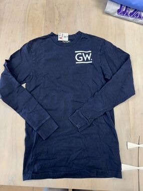 GW Long-Sleeve Crewneck Tee - Navy